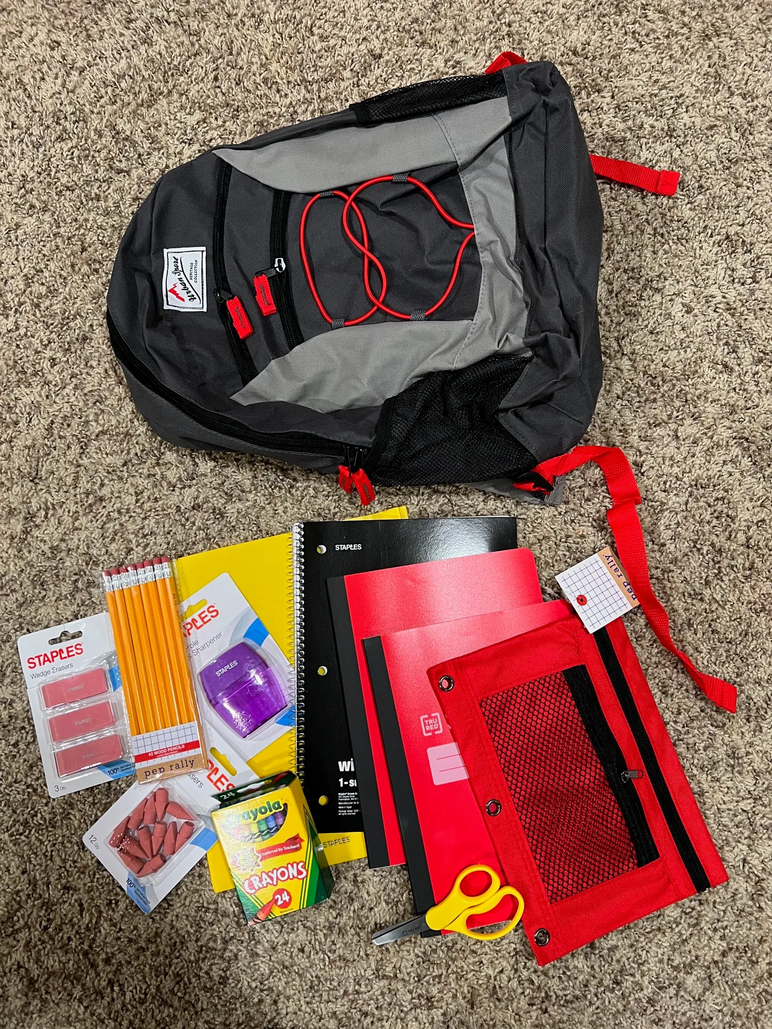 School supplies packed and ready for students in Honduras
